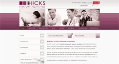 Desktop Screenshot of hicks.co.uk