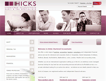 Tablet Screenshot of hicks.co.uk